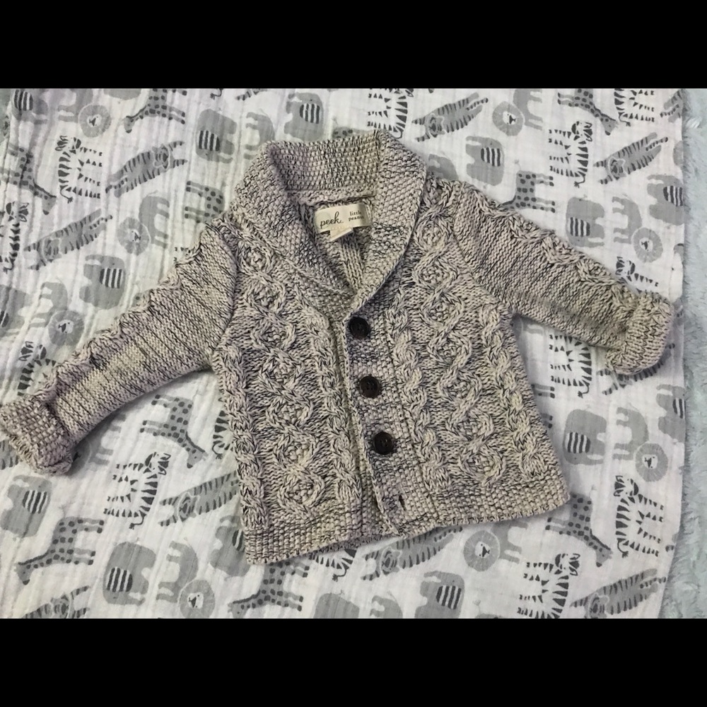Peek Cable Knit sweater   Size XS (0-3 months)